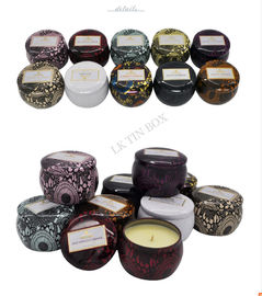 Premie Voluspa om Dozen van het Kaars de Kleine Tin met Druk en het In reliëf maken leverancier