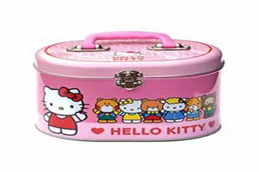 Ovale Kleine van de het Metaallunch van de Gift Verpakkende Rechthoek het Tindoos met de Riem en het Slot van Backbag leverancier