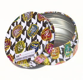 Leeg Kosmetisch Klein Leuk rond het tinblik van de Tindoos/kosmetische tweedelige tindoos leverancier