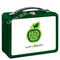 De voedselopslag Apple drukte de Doos van het Lunchtin met Plastic Handvat/Metaalslot leverancier